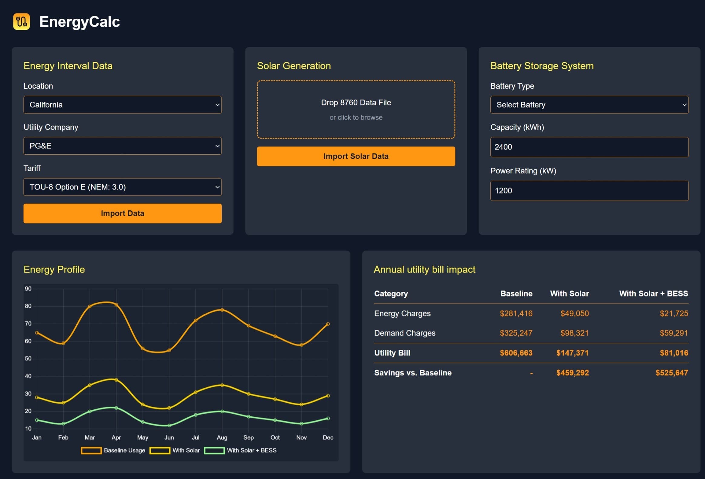 Solar Calculator Preview